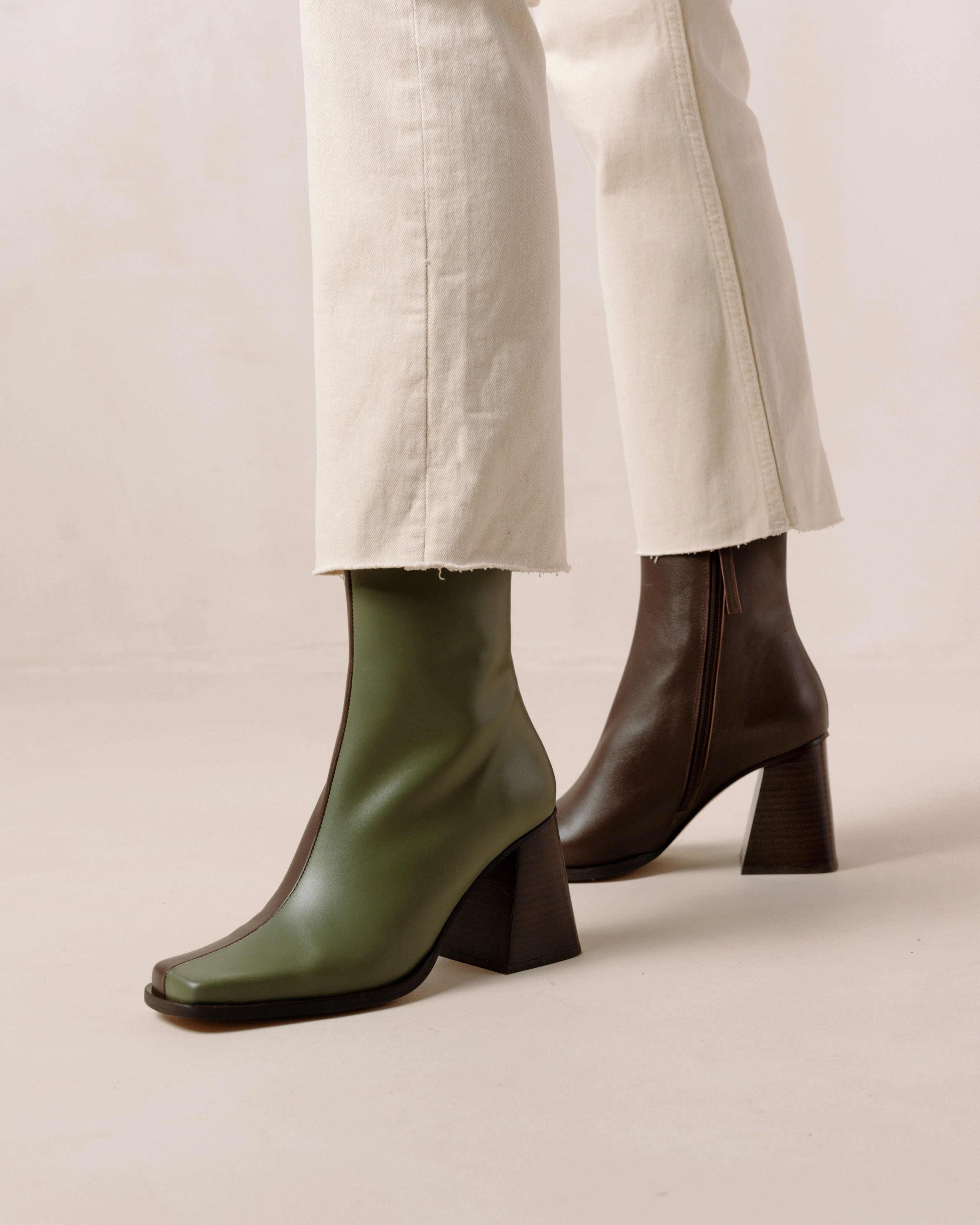 Shilo Boots in Olive/Brown