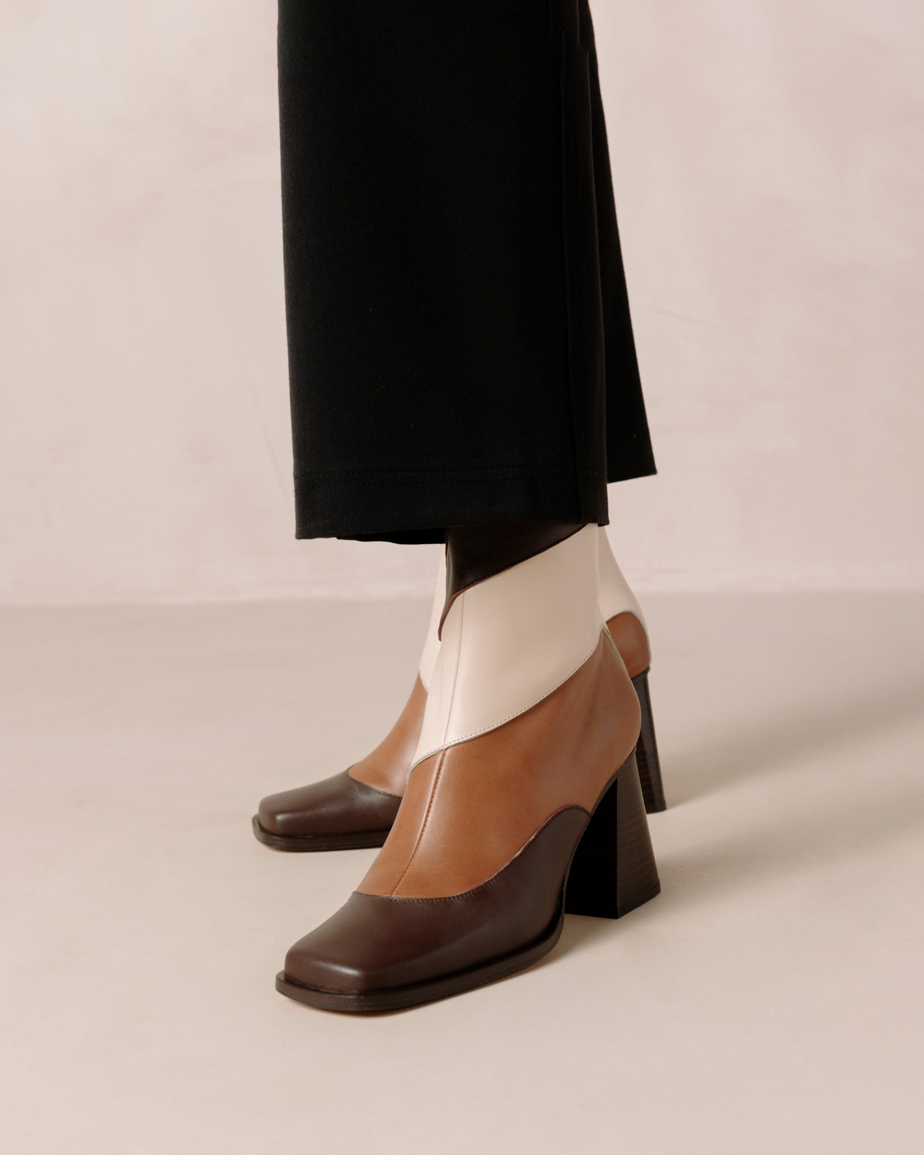 Shilo Boots in Brown Multi Stripe