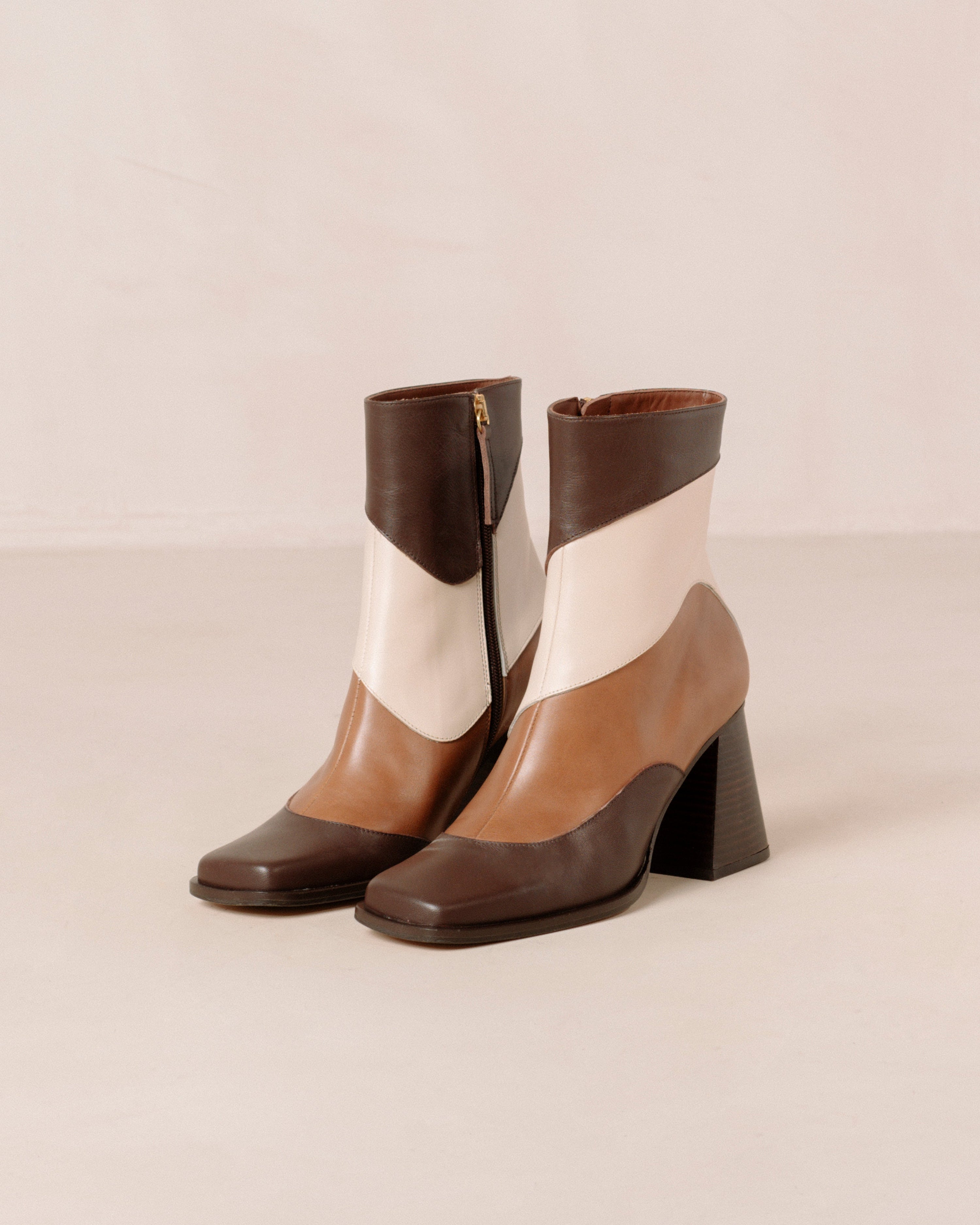 Shilo Boots in Brown Multi Stripe
