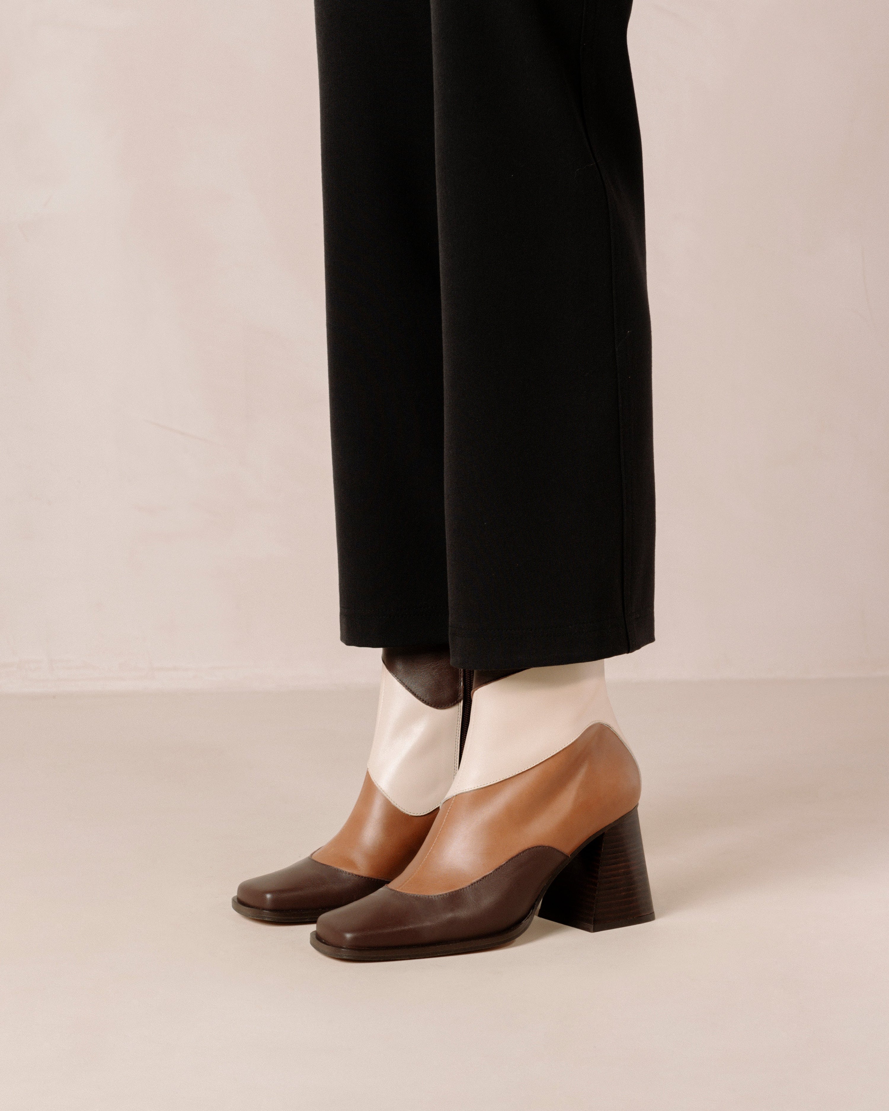 Shilo Boots in Brown Multi Stripe