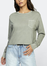 RVCA Women's PTC Boyfriend Longsleeve Shirt