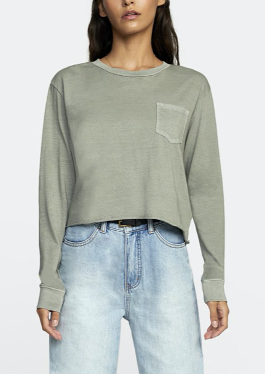 RVCA Women's PTC Boyfriend Longsleeve Shirt