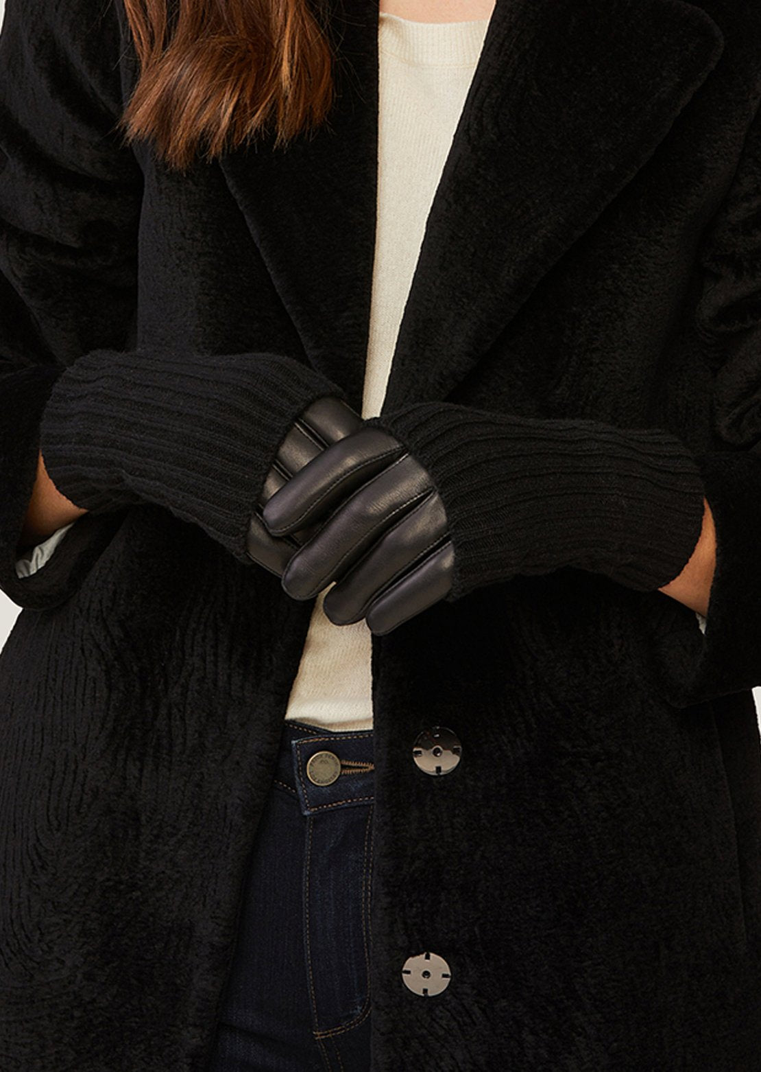 Soia & Kyo Women's Carmel-N Leather Gloves